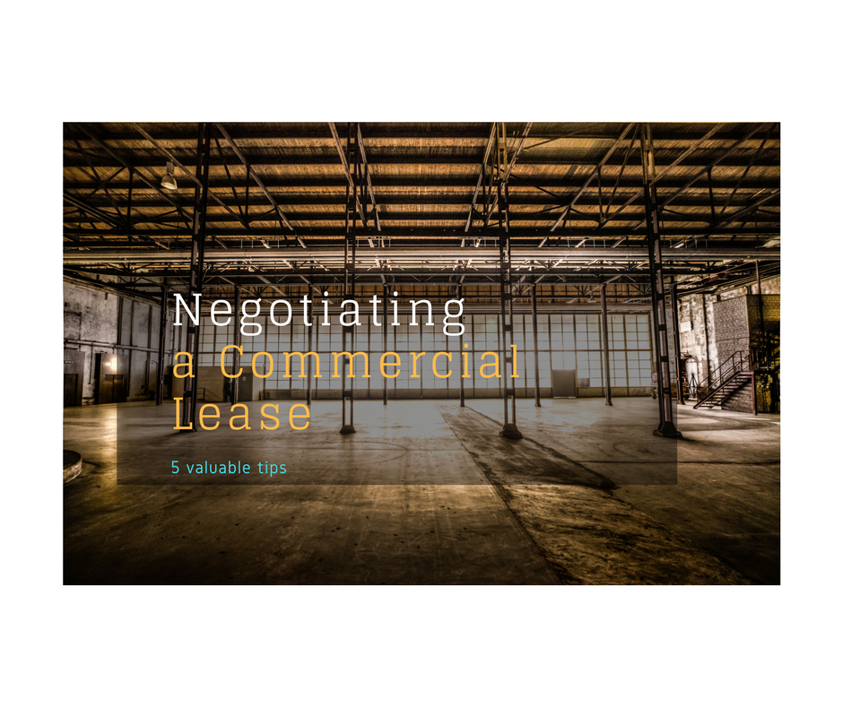 how to negotiate a commercial lease